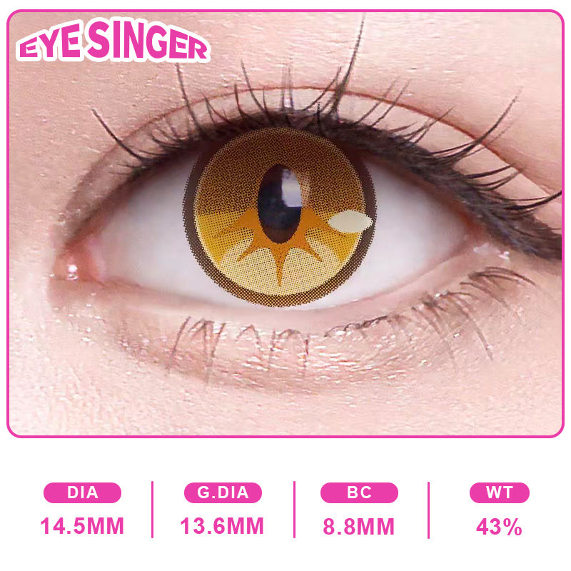 eyesinger honkaistarrail Mydeimos brown anime cosplay contact lens on eye