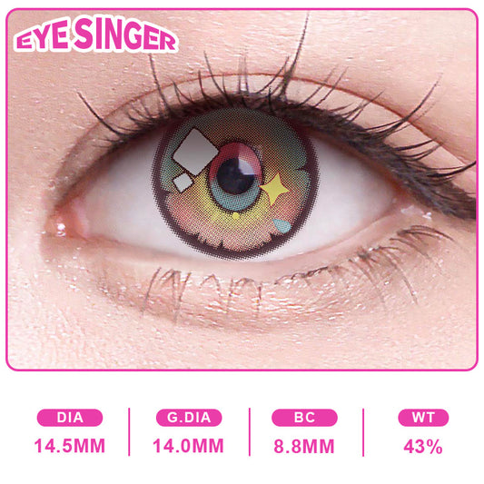eyesinger zenlesszonezero sunna green anime cosplay contact lens on eye