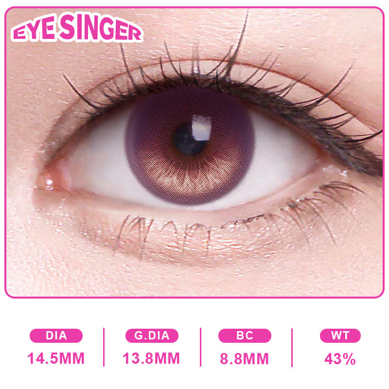 eyesinger infinitynikki Nikki purple anime cosplay contact lens on eye