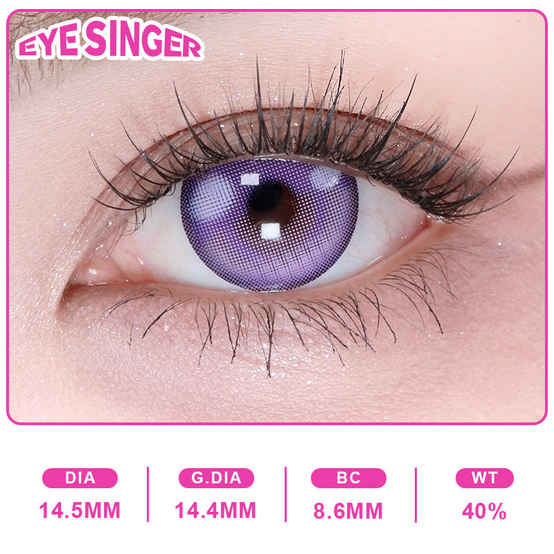 eyesinger genshin Raiden Shogun Kaminari Sakura purple anime cosplay contact lens on eye