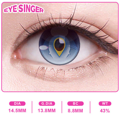 eyesinger arknights endfield pelican blue anime cosplay contact lens on eye