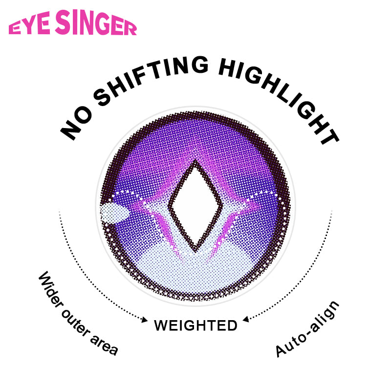 eyesinger honkai starrail acheron purple anime cosplay contact lens