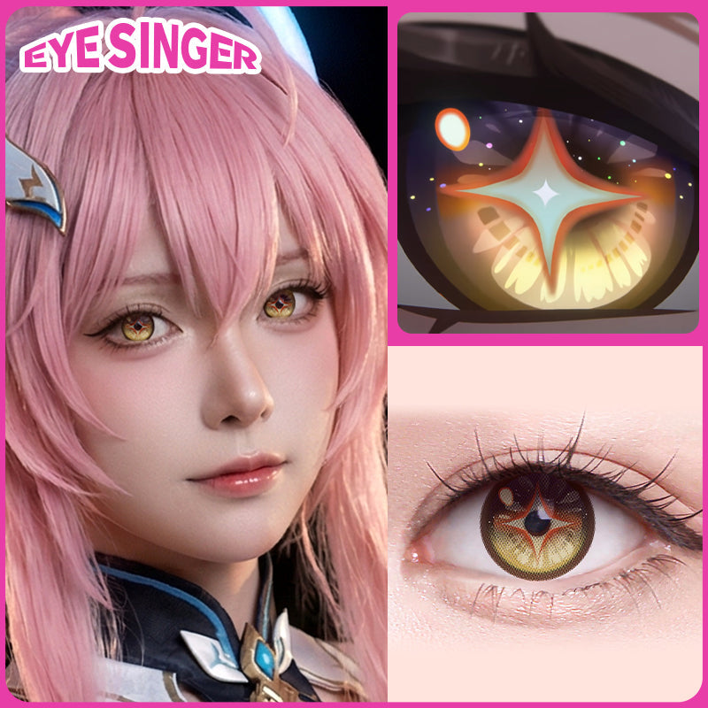 eyesinger wuthering waves aemeath brown anime cosplay contact lens
cosplayer