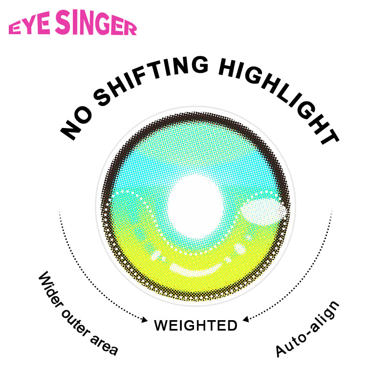 eyesinger honkai starrail aglaea green anime cosplay contact lens