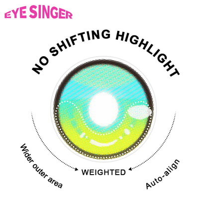 eyesinger honkai starrail aglaea green anime cosplay contact lens