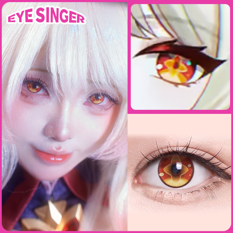eyesinger genshin alice brown anime cosplay contact lens cosplayer