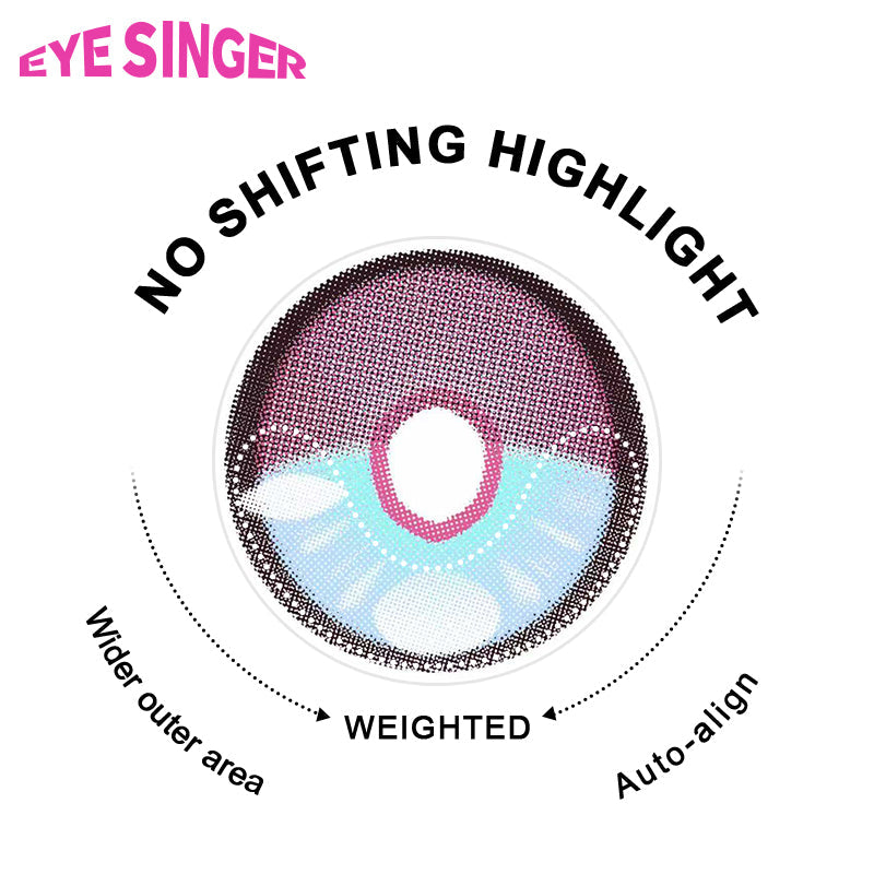 eyesinger honkai starrail Anaxa purple anime cosplay contact lens