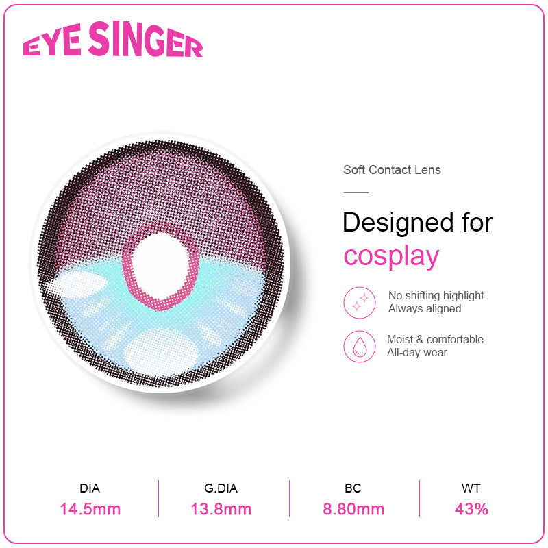 eyesinger honkai starrail Anaxa purple anime cosplay contact lens features