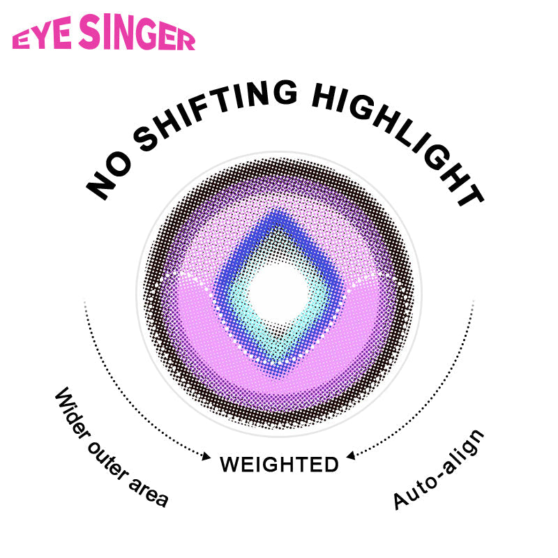 eyesinger honkai starrail Aventurine purple anime cosplay contact lens
