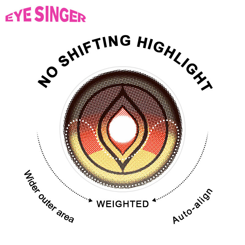 eyesinger honkai starrail blade brown anime cosplay contact lens