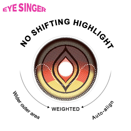 eyesinger honkai starrail blade brown anime cosplay contact lens