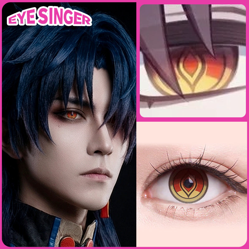 eyesinger honkai starrail blade brown anime cosplay contact lens cosplayer
