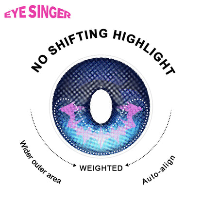 eyesinger wuthering waves cartethyia blue anime cosplay contact lens