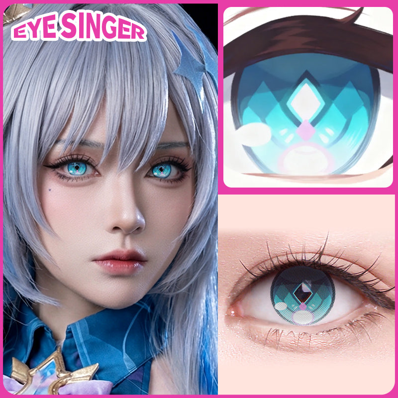 eyesinger honkai starrail cerydra green anime cosplay contact lens cosplayer