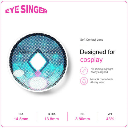 eyesinger honkai starrail cerydra green anime cosplay contact lens features