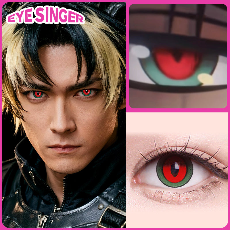 eyesinger arknights chongyue green anime cosplay contact lens cosplayer