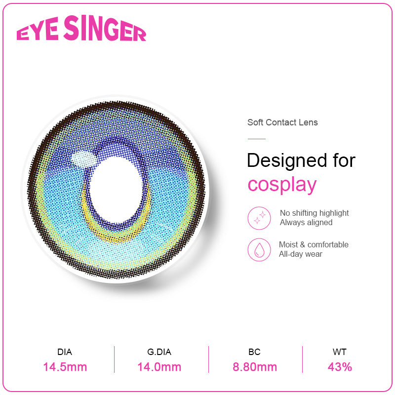 eyesinger honkai starrail cipher  blue anime cosplay contact lens features