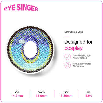 eyesinger honkai starrail cipher  blue anime cosplay contact lens features