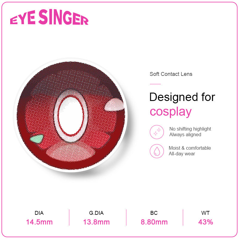 eyesinger zenless zone zero cissia pink anime cosplay contact lens features