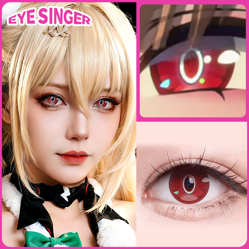 eyesinger zenless zone zero cissia pink anime cosplay contact lens cosplayer