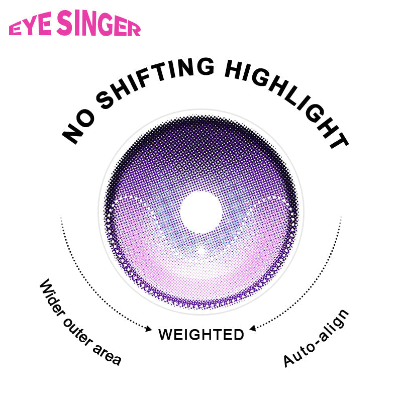 eyesinger genshin columbina purple anime cosplay contact lens