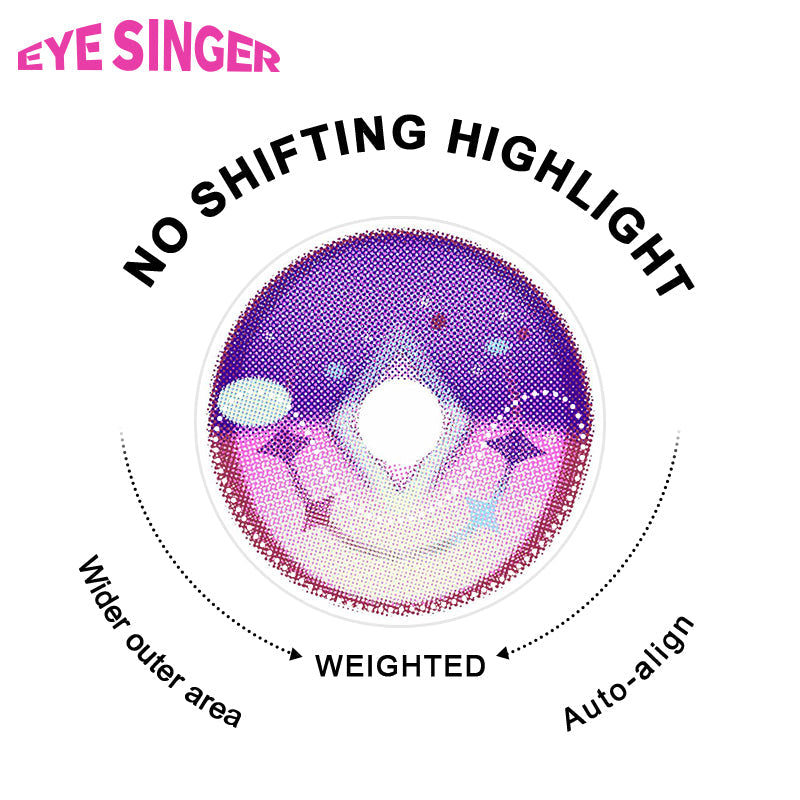 eyesinger honkai starrail cyrene pink anime cosplay contact lens 