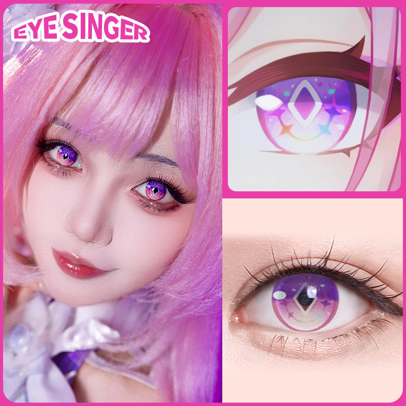 eyesinger honkai starrail cyrene pink anime cosplay contact lens cosplayer