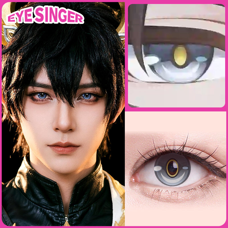 eyesinger honkaistarrail danheng gray anime cosplay contact lens cosplayer