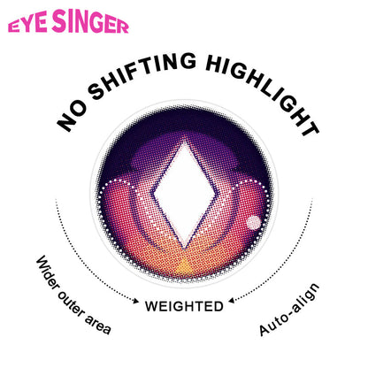 eyesinger genshin durin purple anime cosplay contact lens