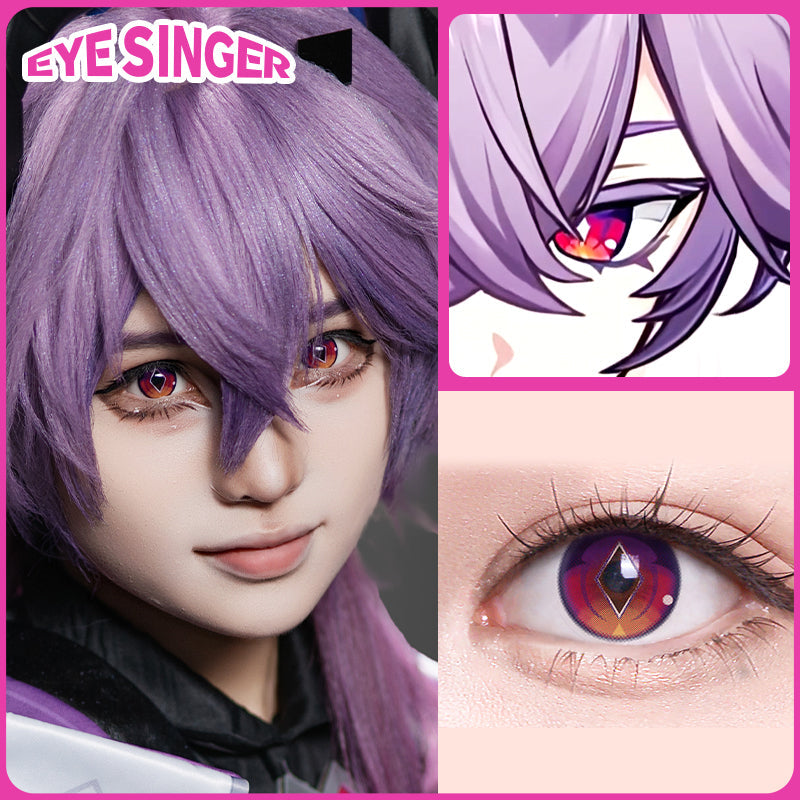 eyesinger genshin durin purple anime cosplay contact lens cosplayer