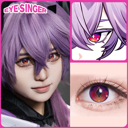 eyesinger genshin durin purple anime cosplay contact lens cosplayer