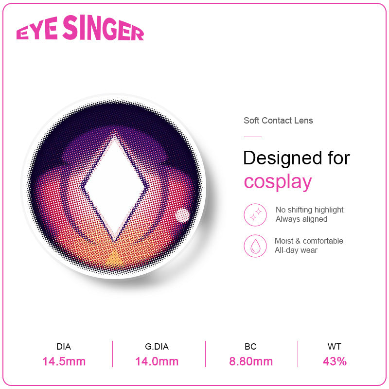 eyesinger genshin durin purple anime cosplay contact lens features