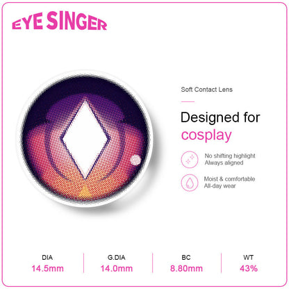 eyesinger genshin durin purple anime cosplay contact lens features