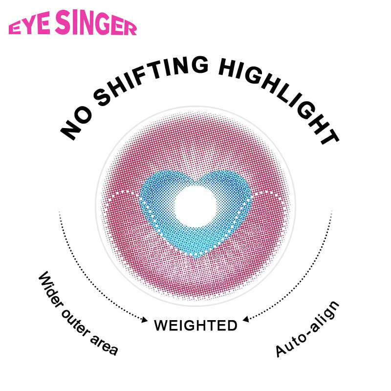 eyesinger honor of kings dyadia pink anime cosplay contact lens