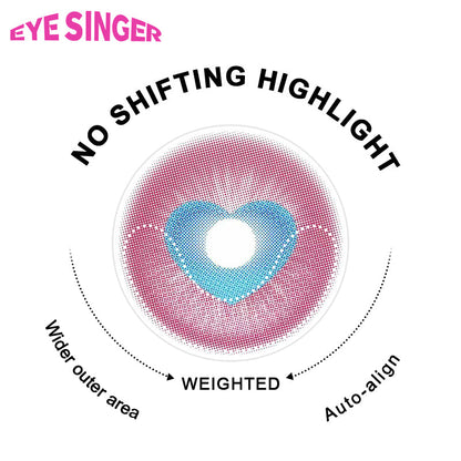 eyesinger honor of kings dyadia pink anime cosplay contact lens