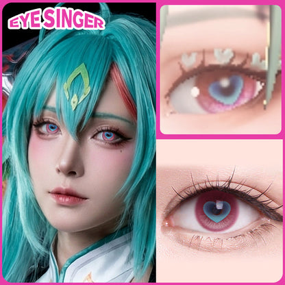 eyesinger honor of kings dyadia pink anime cosplay contact lens cosplayer