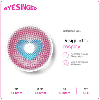 eyesinger honor of kings dyadia pink anime cosplay contact lens features
