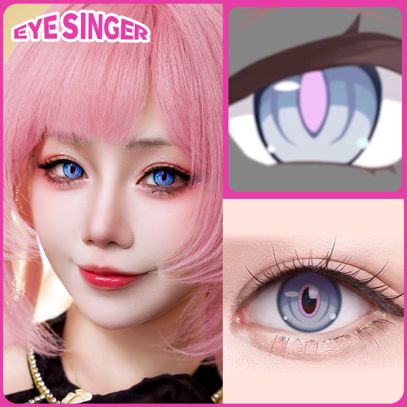eyesinger honkai impact 3rd elysia blue anime cosplay contact lens cosplayer