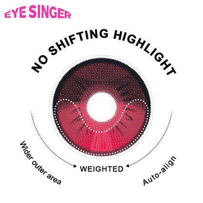 eyesinger honkai starrail evernight pink anime cosplay contact lens