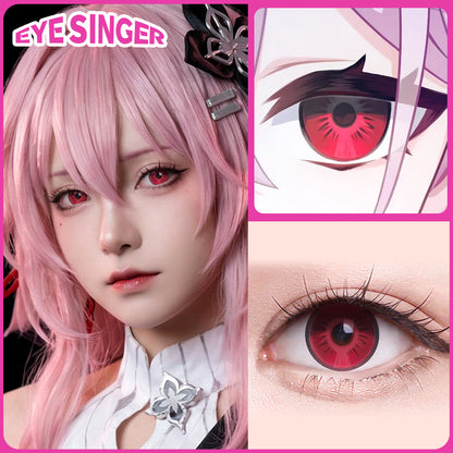 eyesinger honkai starrail evernight pink anime cosplay contact lens cosplayer