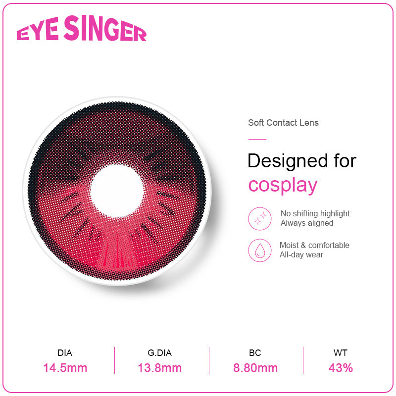 eyesinger honkia starrail evernight pink anime cosplay contact lens features