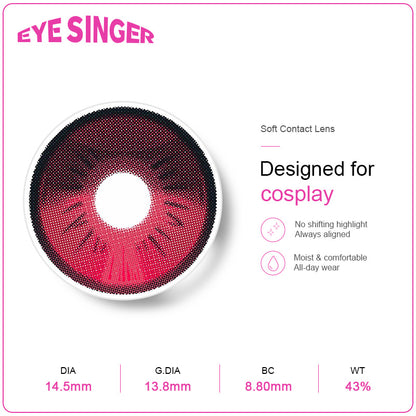 eyesinger honkia starrail evernight pink anime cosplay contact lens features