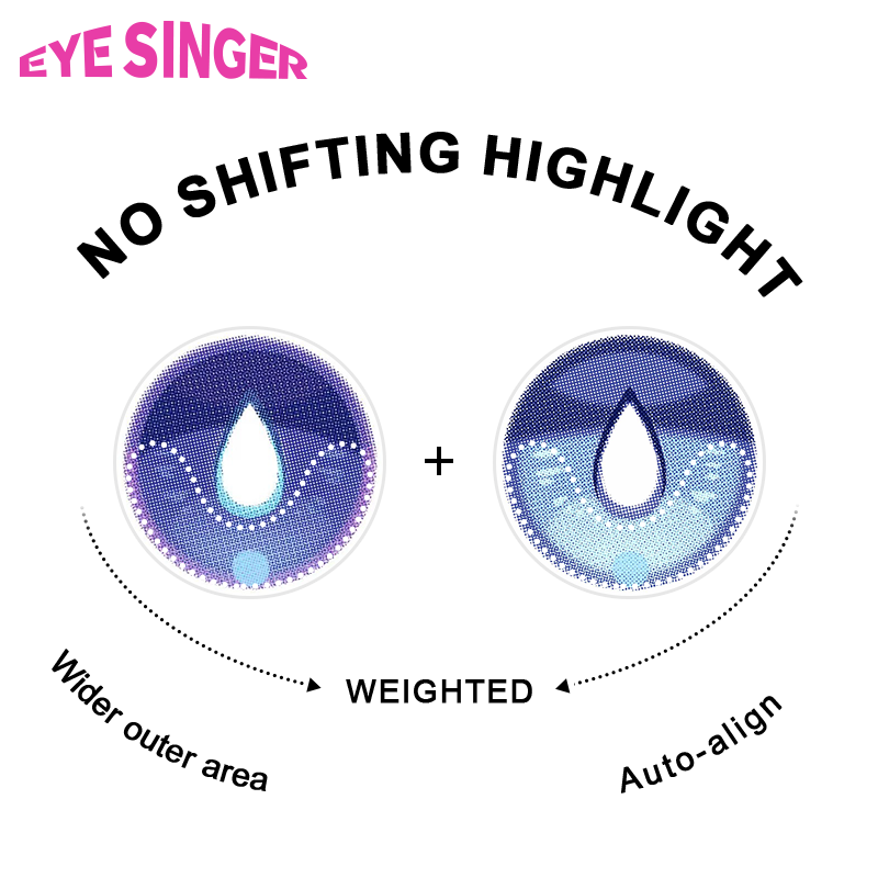 eyesinger genshin furina blue anime cosplay contact lens 
