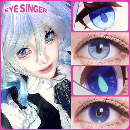 eyesinger genshin furina blue anime cosplay contact lens cosplayer