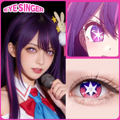 eyesinger oshinoko hoshinoai pink anime cosplay contact lens cosplayer