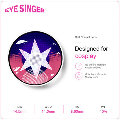 eyesinger oshinoko hoshinoai pink anime cosplay contact lens features