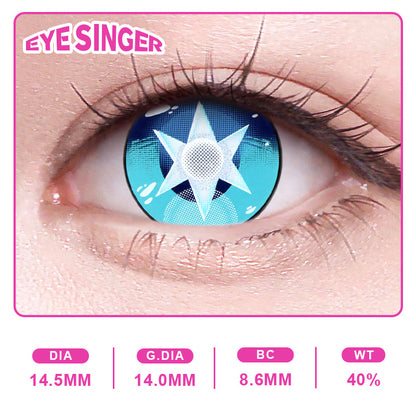 eyesinger oshinoko hoshinoaqua pink anime cosplay contact lens on eye