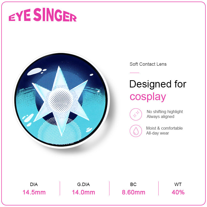 eyesinger oshinoko hoshinoaqua pink anime cosplay contact lens features
