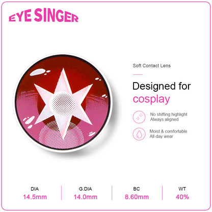 eyesinger oshinoko hoshinoruby pink anime cosplay contact lens features