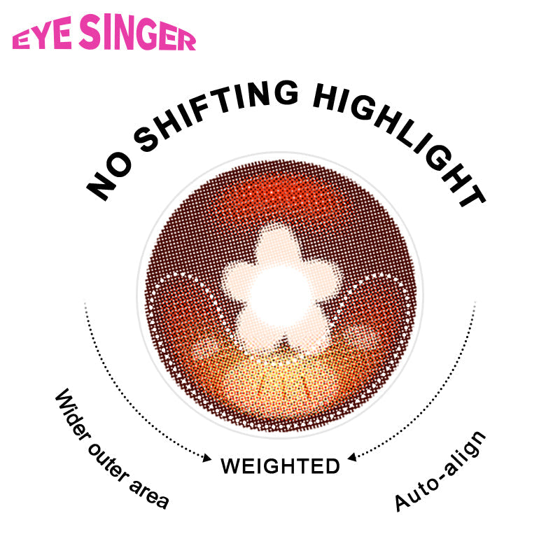 eyesinger genshin hutao brown anime cosplay contact lens
